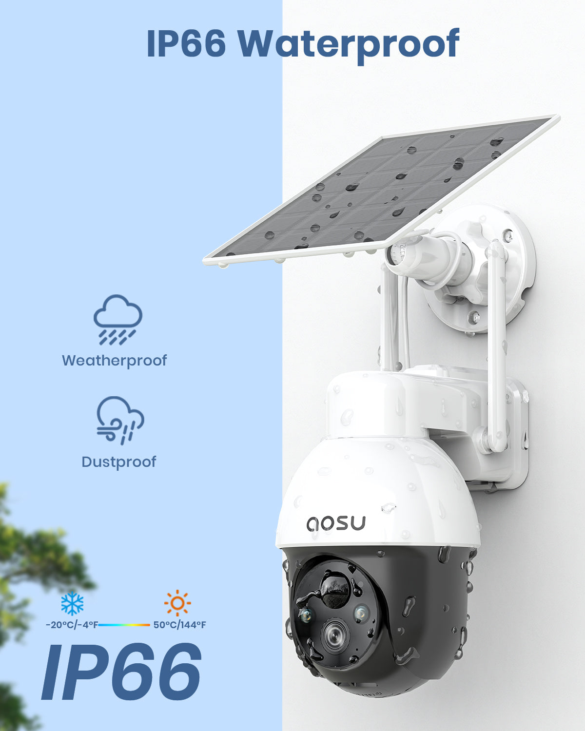 AOSU 3MP Outdoor 360 Degree Security Camera