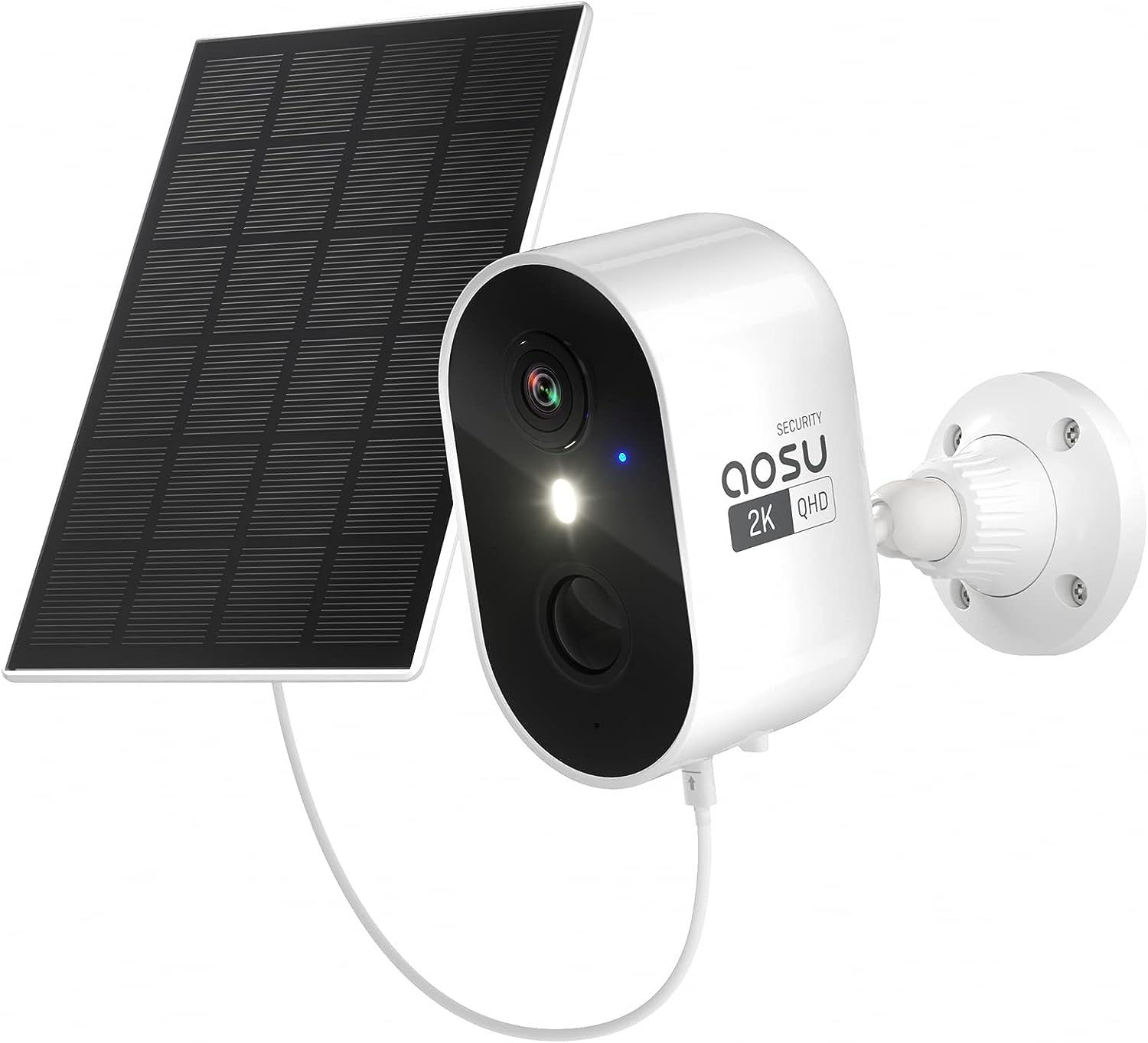 AOSU 3MP Outdoor Solar-Powered Battery Duo Camera Kit