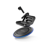 Tonic Wireless Earphones + 5W Wireless Charger Combo - Black